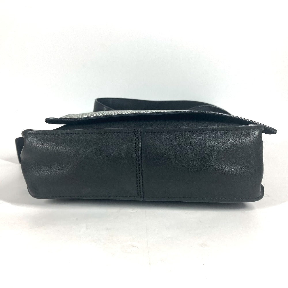 CHANEL Shoulder Bag leather black Bag Crossbody CC COCO Mark Coco Chanel Design