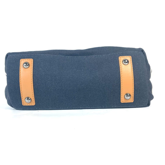 CHANEL Shoulder Bag A92240 Denim, Leather blue denim CC COCO Mark Women Used Authentic