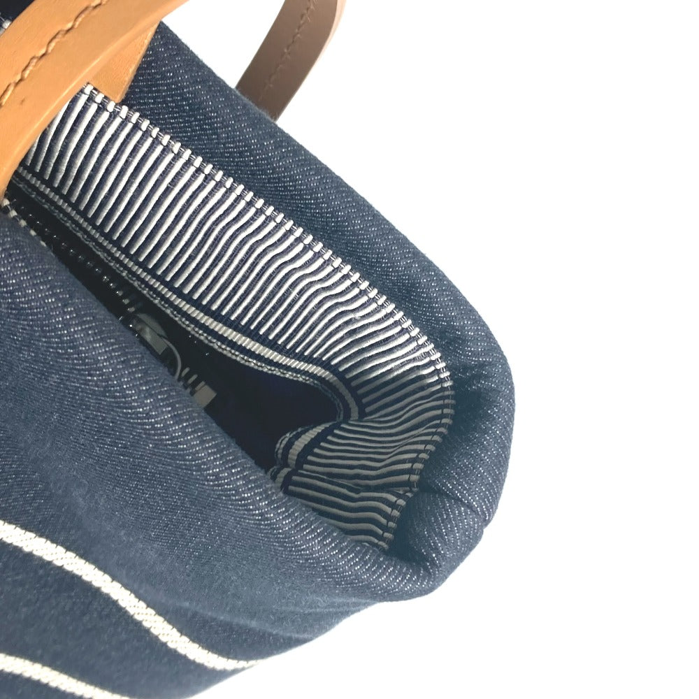 CHANEL Shoulder Bag A92240 Denim, Leather blue denim CC COCO Mark Women Used Authentic