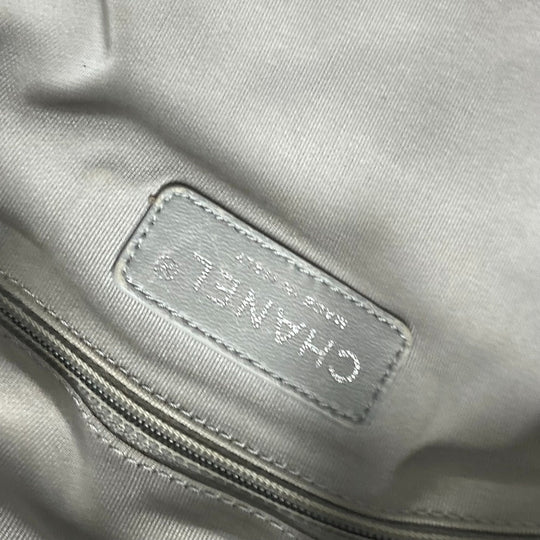 CHANEL Shoulder Bag denim blue CC COCO Mark Matelasse Quilting Women Used Authentic