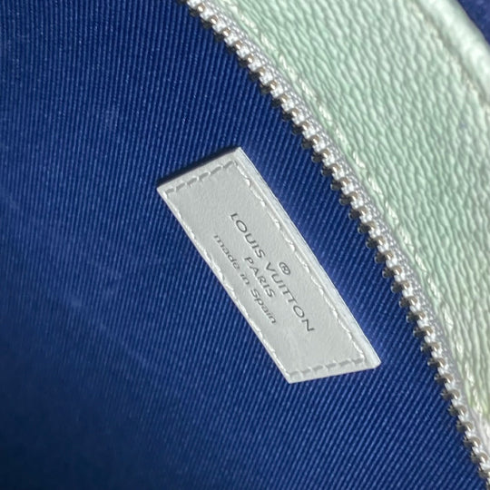 LOUIS VUITTON Tote Bag M45754 leather white watercolor monogram Weekend Tote GM unisex(Unisex) Used Authentic