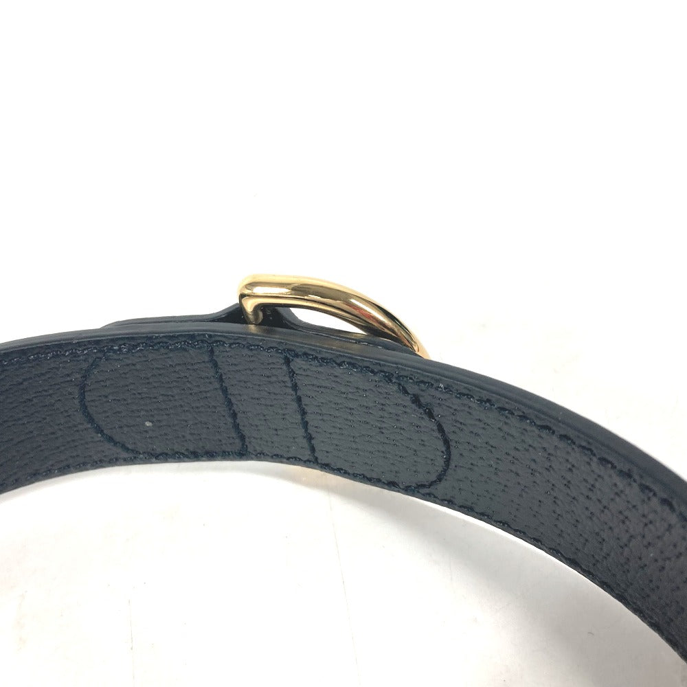 GUCCI others 695256 leather black GG Large/Extra Large Pet Collar L