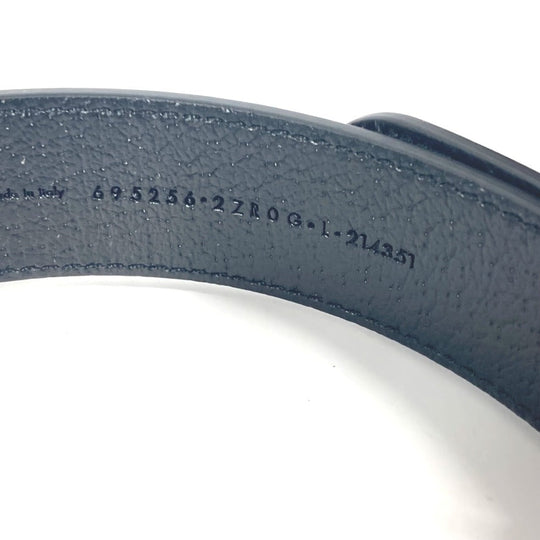 GUCCI others 695256 leather black GG Large/Extra Large Pet Collar L