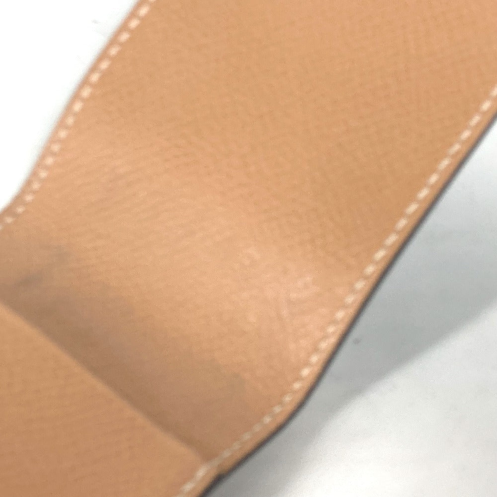 HERMES Notebook cover leather blue Vertical memo pad