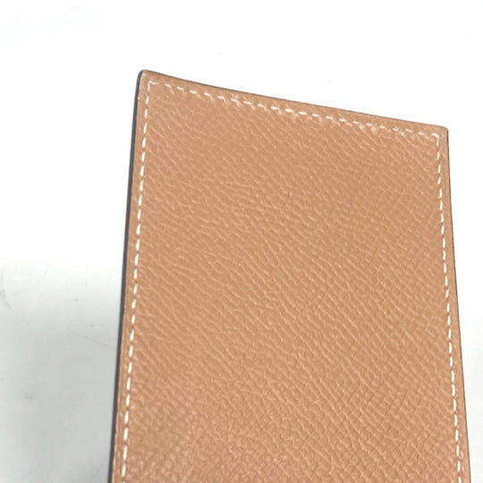 HERMES Notebook cover leather blue Vertical memo pad
