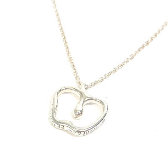 TIFFANY&Co. Necklace SV925 Silver Apple apple Elsa Peretti Women Used Authentic