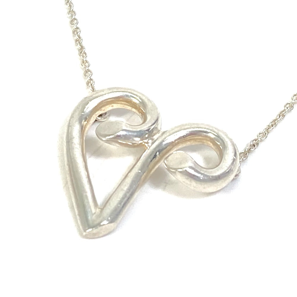 TIFFANY&Co. Necklace SV925 Silver Initial V Paloma Picasso Women Used Authentic
