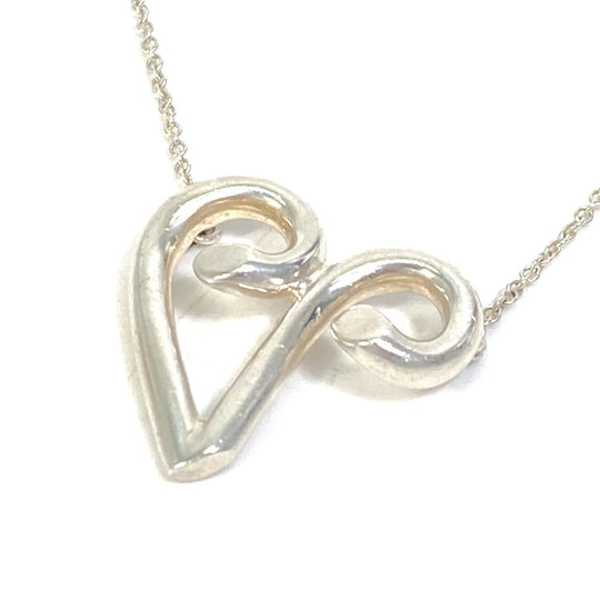 TIFFANY&Co. Necklace SV925 Silver Initial V Paloma Picasso Women Used Authentic