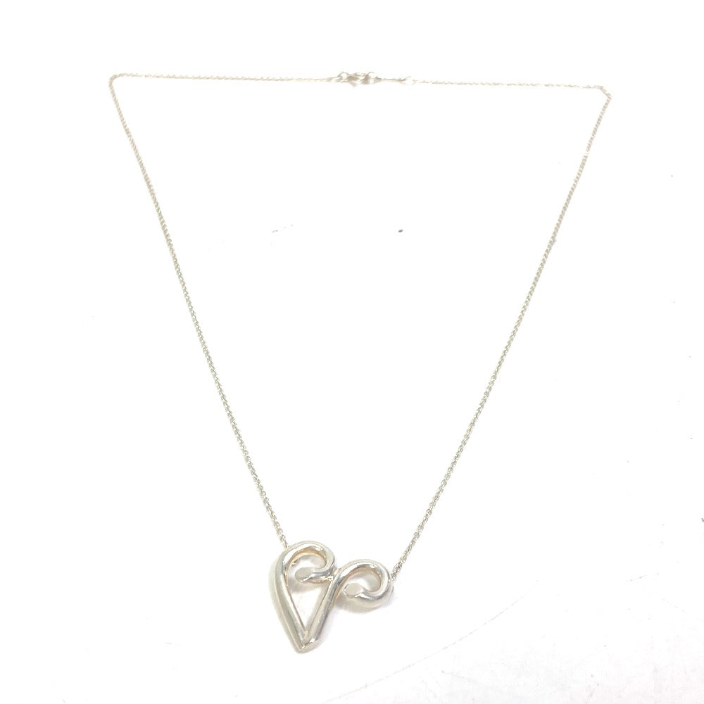 TIFFANY&Co. Necklace SV925 Silver Initial V Paloma Picasso Women Used Authentic