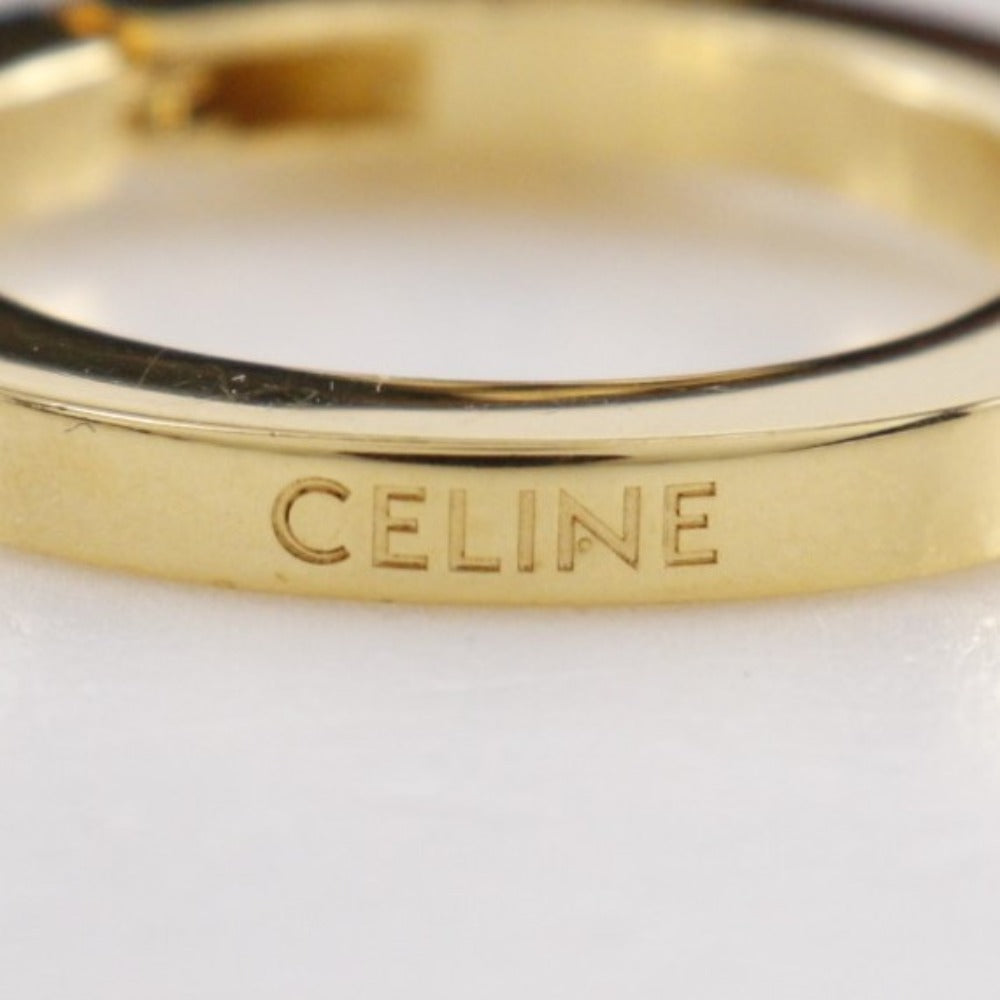 CELINE charm PVC Brown Triomphe canvas Bag charm Microbar Tikal Hippo unisex(Unisex) Used Authentic