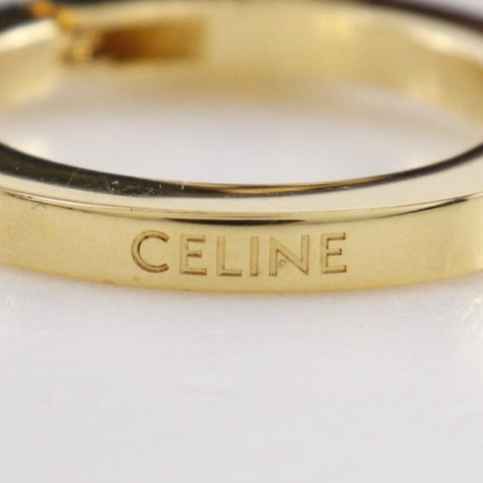 CELINE charm PVC Brown Triomphe canvas Bag charm Microbar Tikal Hippo unisex(Unisex) Used Authentic