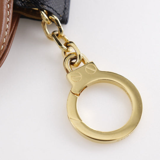 CELINE charm PVC Brown Triomphe canvas Bag charm Microbar Tikal Hippo unisex(Unisex) Used Authentic