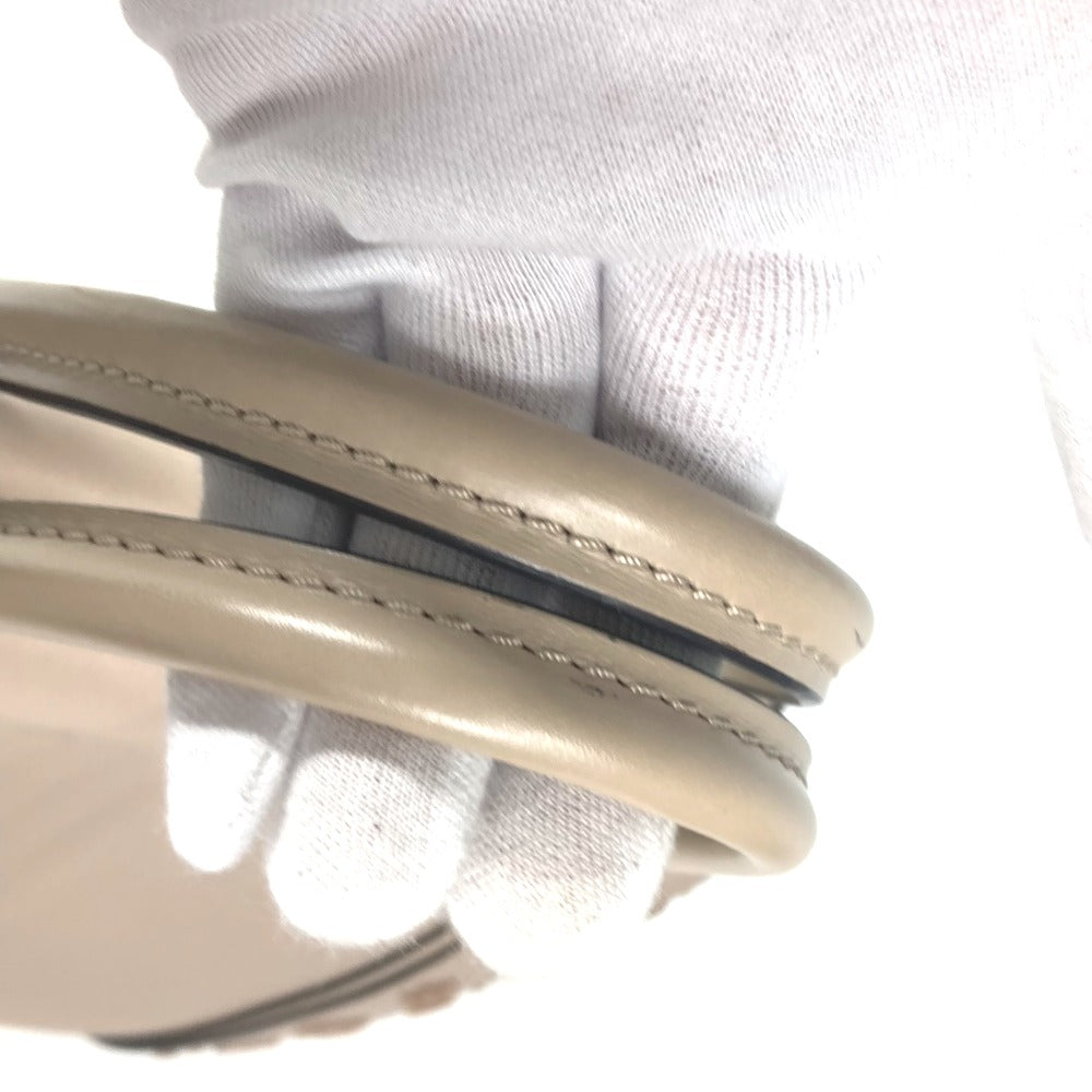 LOUIS VUITTON Tote Bag M94483 leather beige Monogram velours Tote W PM Tuftage Women Used Authentic