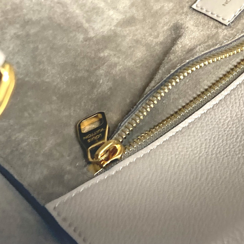 LOUIS VUITTON Tote Bag M94483 leather beige Monogram velours Tote W PM Tuftage Women Used Authentic