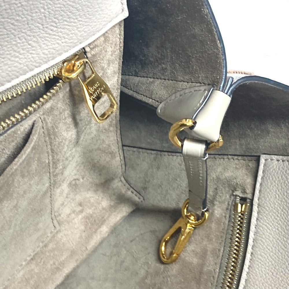 LOUIS VUITTON Tote Bag M94483 leather beige Monogram velours Tote W PM Tuftage Women Used Authentic