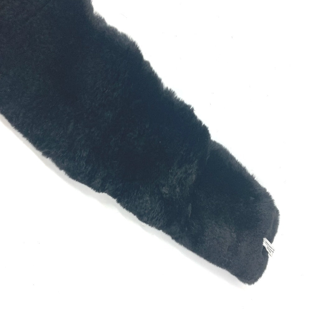 CHANEL Scarf , Lapin black Big Coco CC COCO Mark Women Used Authentic