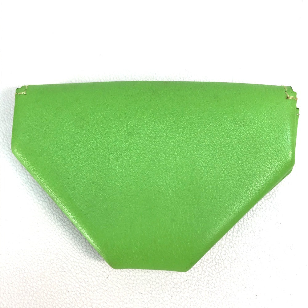 HERMES Coin case Vaux Swift Light green Le van Cator unisex(Unisex) Used Authentic