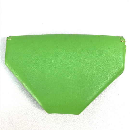 HERMES Coin case Vaux Swift Light green Le van Cator unisex(Unisex) Used Authentic