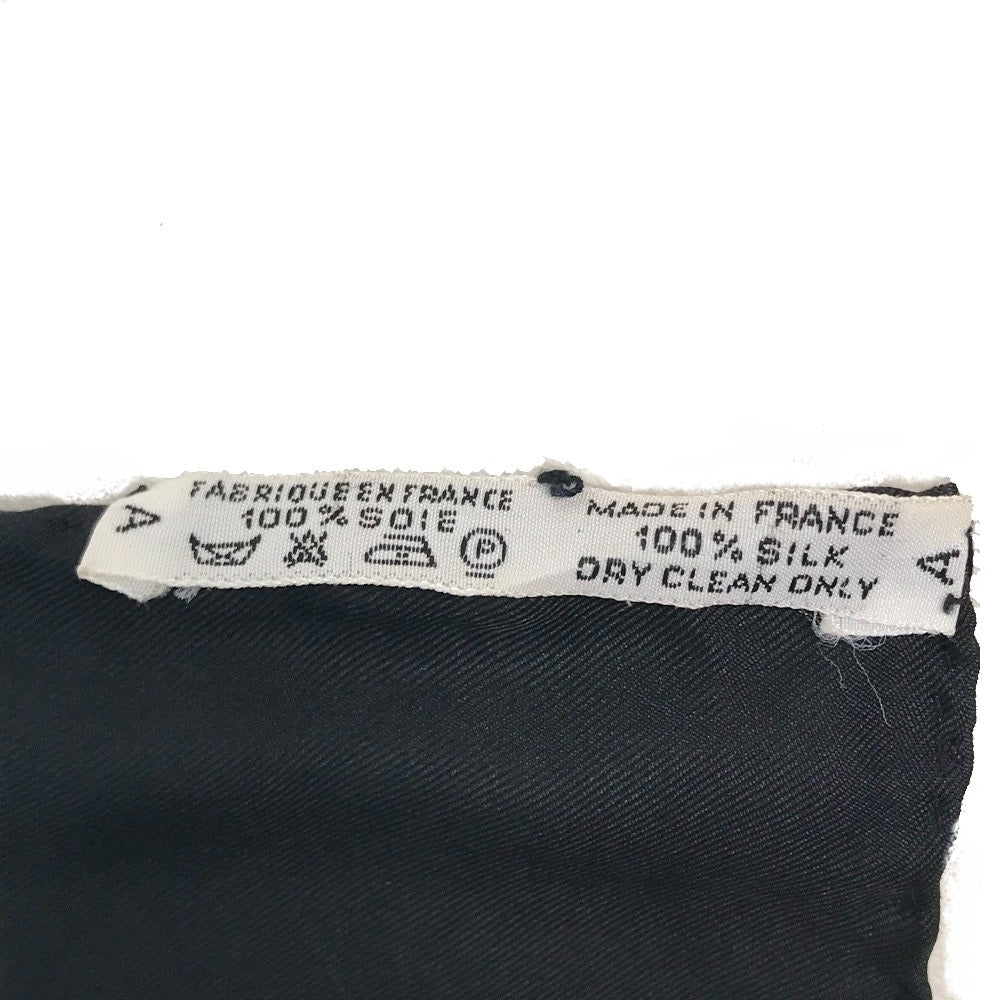 HERMES scarf silk Black / multicolor Carre90 Women Used Authentic
