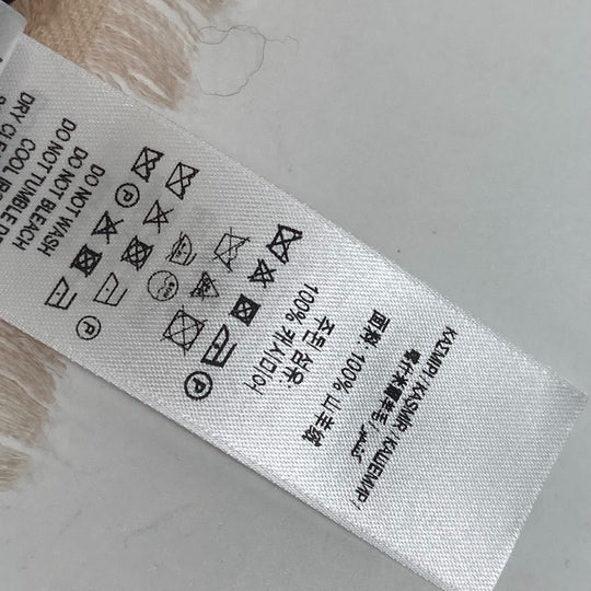 BURBERRY Scarf 8011095 cashmere pink beige check logo Women Used Authentic