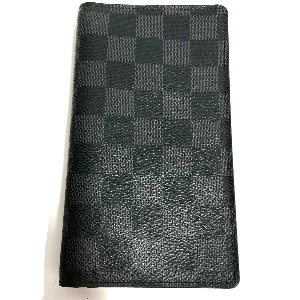 LOUIS VUITTON Notebook cover R20975 Damier Grafitto Canvas black Damier Grafitte Agenda Poch mens Used Authentic