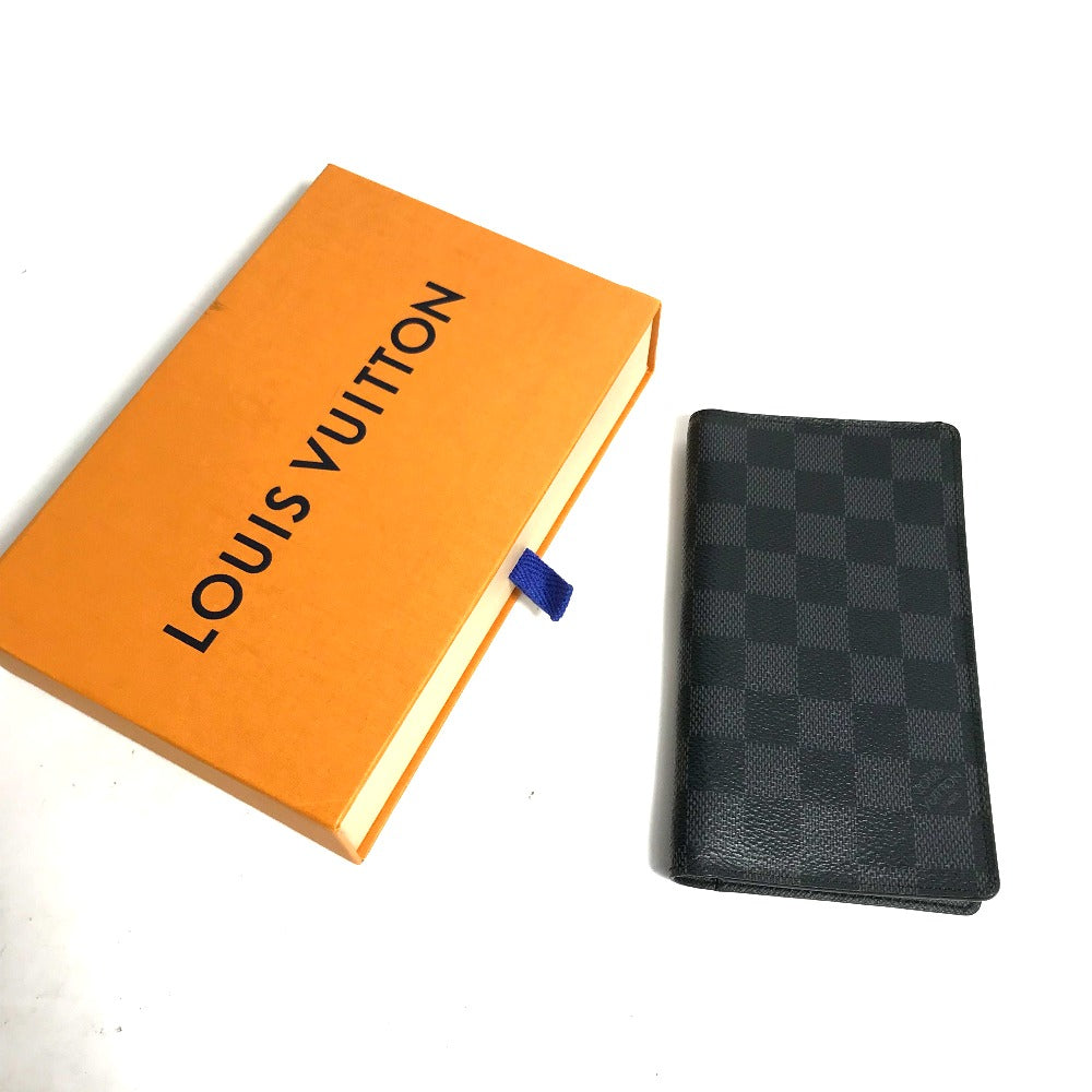 LOUIS VUITTON Notebook cover R20975 Damier Grafitto Canvas black Damier Grafitte Agenda Poch mens Used Authentic