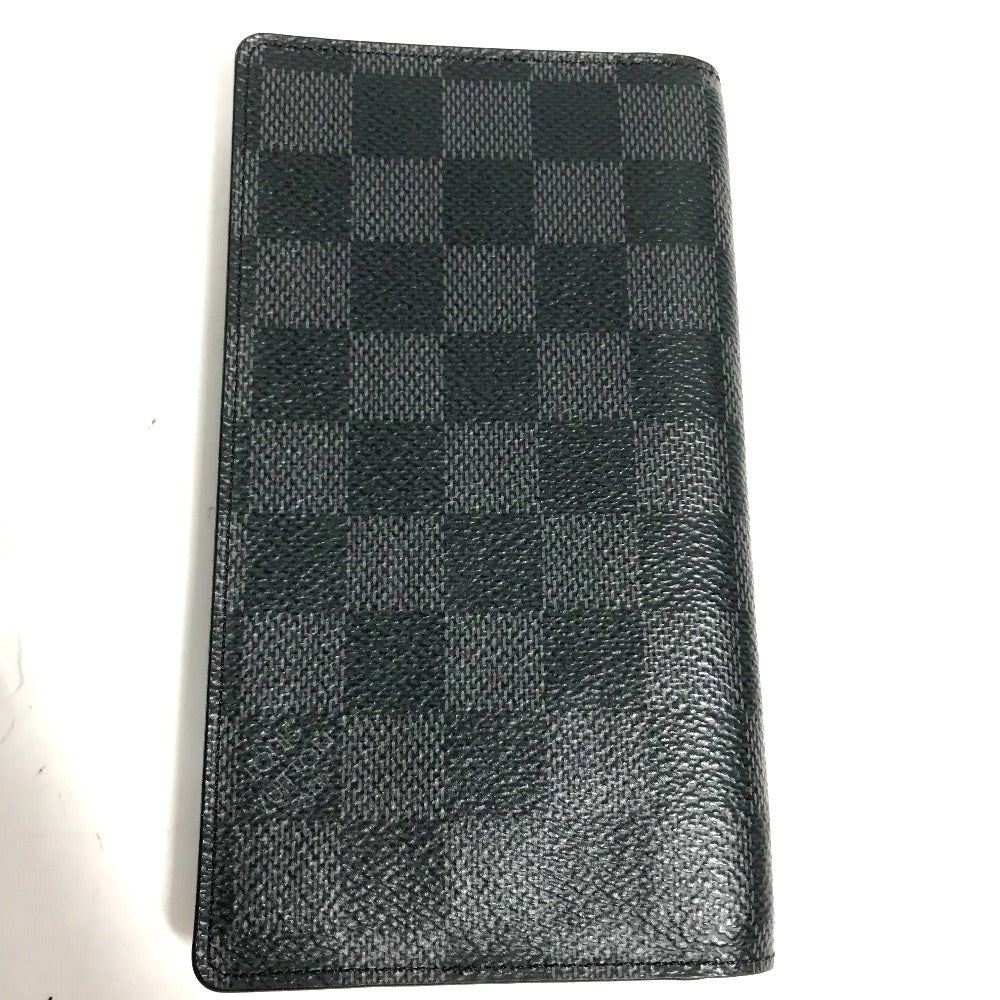 LOUIS VUITTON Notebook cover R20975 Damier Grafitto Canvas black Damier Grafitte Agenda Poch mens Used Authentic