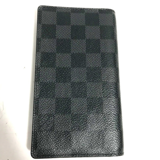 LOUIS VUITTON Notebook cover R20975 Damier Grafitto Canvas black Damier Grafitte Agenda Poch mens Used Authentic
