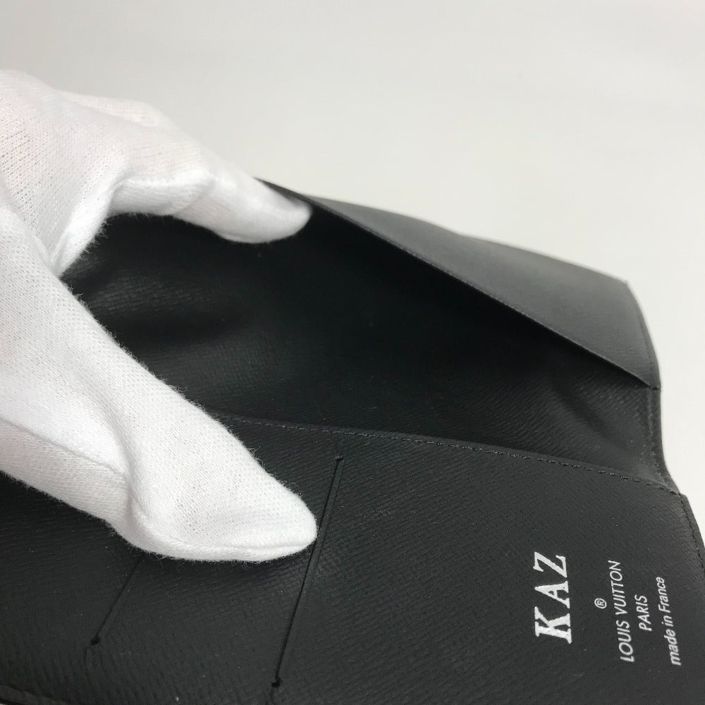 LOUIS VUITTON Notebook cover R20975 Damier Grafitto Canvas black Damier Grafitte Agenda Poch mens Used Authentic