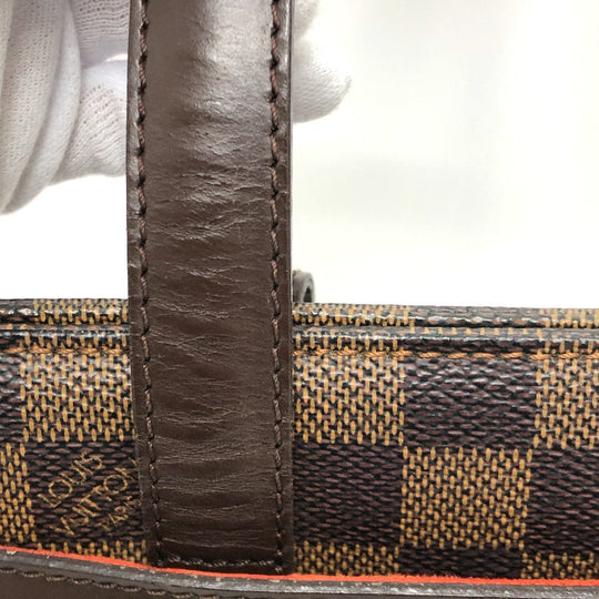 LOUIS VUITTON Tote Bag N51123 Damier canvas Brown Damier Parioli PM Women Used Authentic