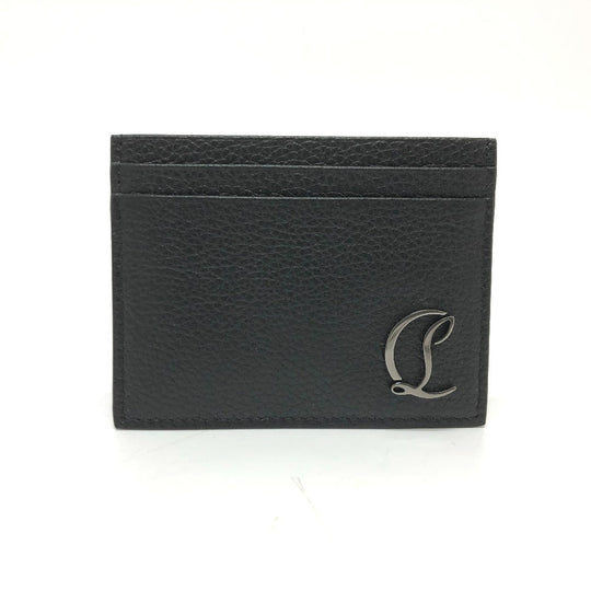Christian Louboutin Card Case leather black logo Pass case