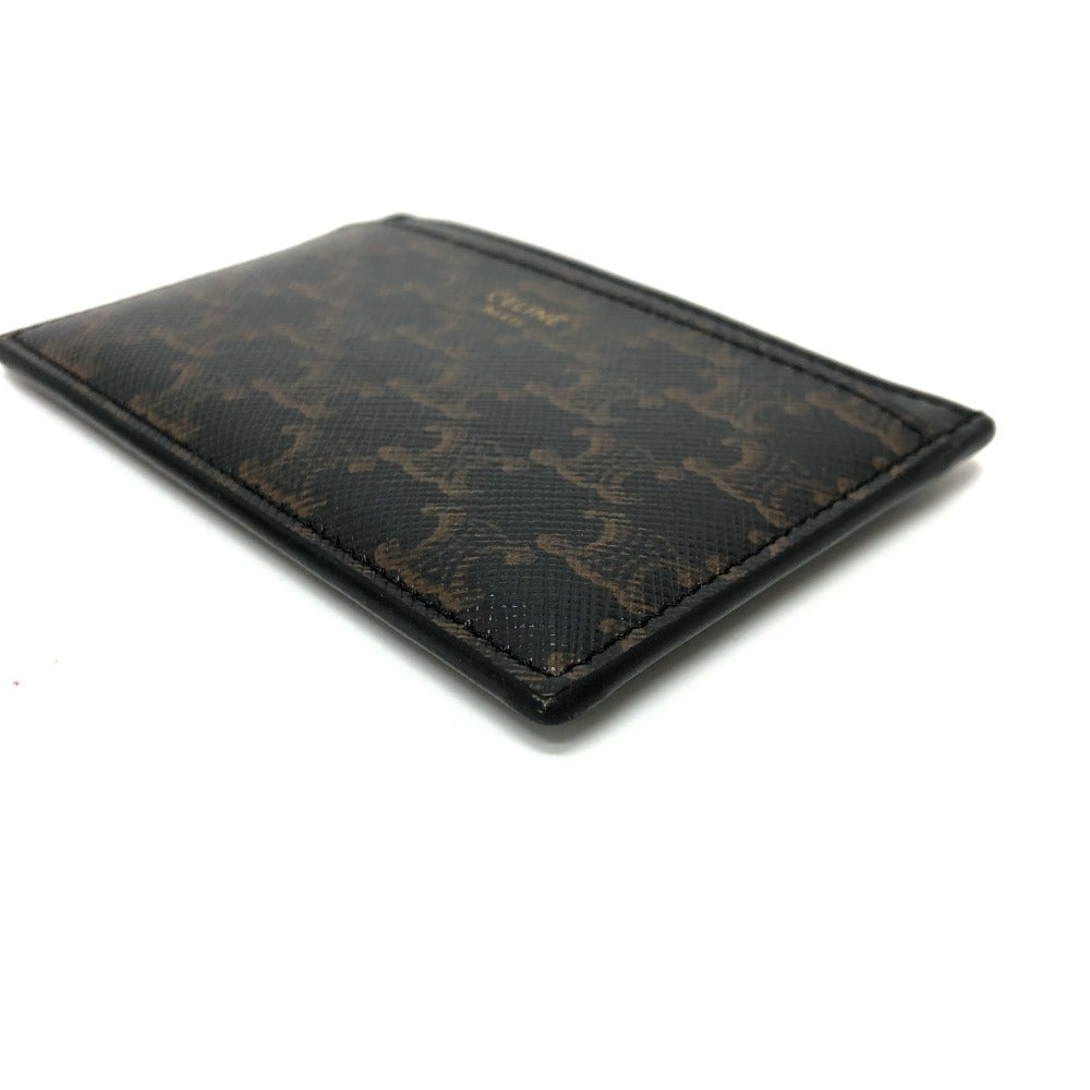 CELINE Card Case 10B702BQ4.38NO PVC / Leather black Triomphe