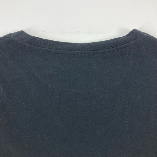 VALENTINO Short sleeve T-shirt UV3MG08C6K7 cotton Black x neon yellow apparel V logo mens M Used Authentic