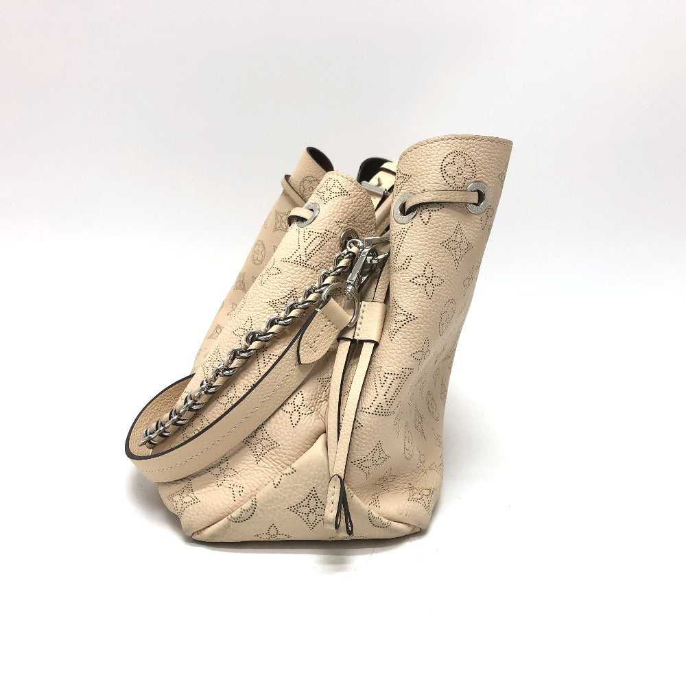 LOUIS VUITTON Tote Bag M59203 Calf leather SilverMetal Mahina Bella Women Used Authentic