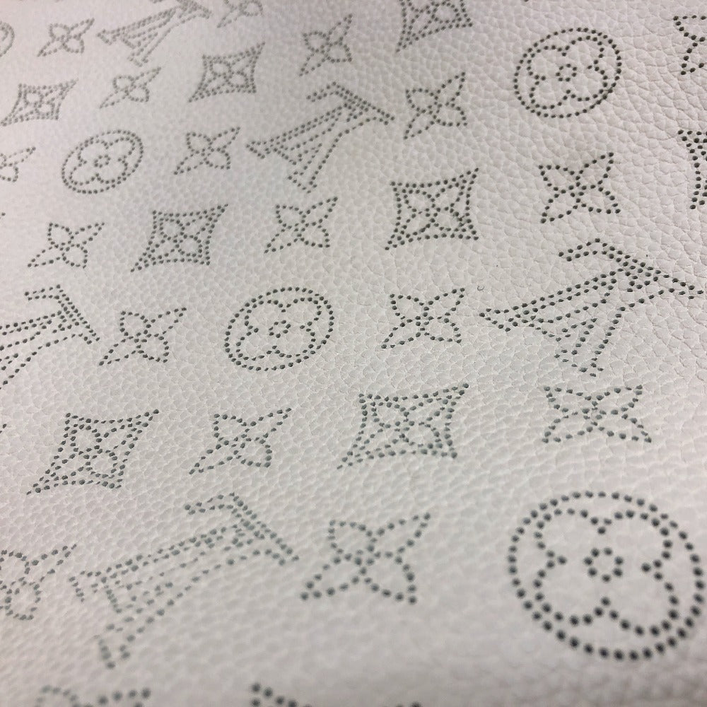 LOUIS VUITTON Tote Bag M59203 Calf leather SilverMetal Mahina Bella Women Used Authentic