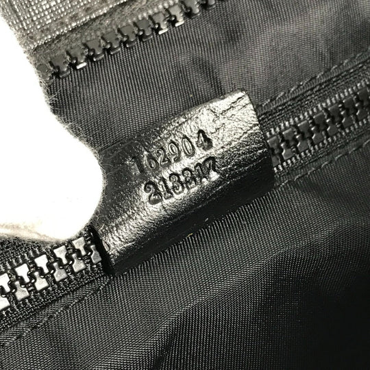 GUCCI Shoulder Bag 162904 GG Supreme Canvas black GG Supreme flat mens Used Authentic