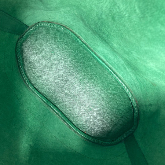 HERMES Shoulder Bag Courchevel green Drawstring Bag Crossbody Market GM Women Used Authentic