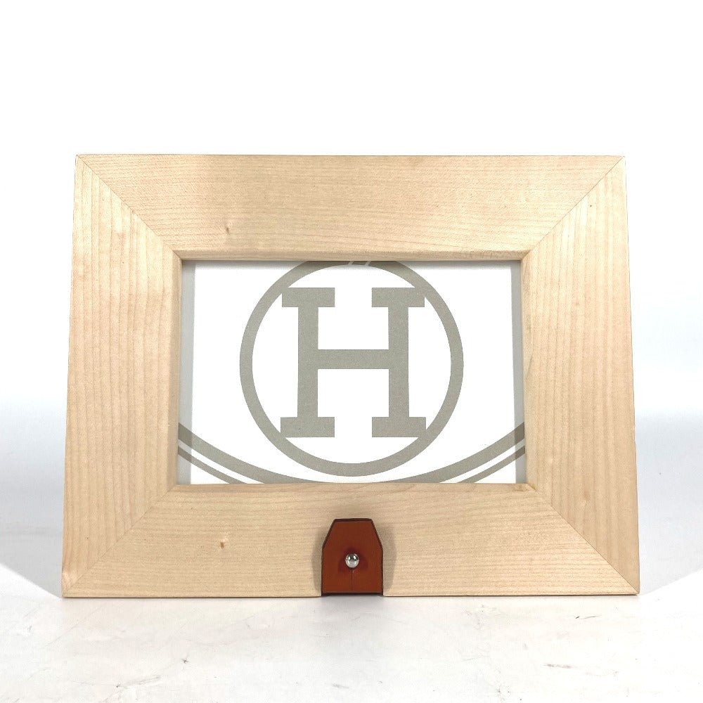HERMES Photo frame Wood beige Tibi Photo Frame, Horizontal