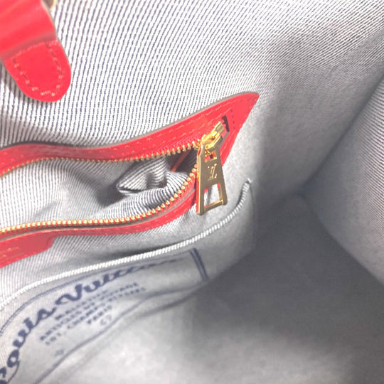 LOUIS VUITTON Tote Bag M44992 Denim, Leather blue Monogram denim On-the-go GM