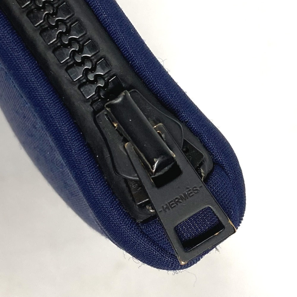 HERMES Pouch H104312M 01 polyamide Navy Neovan MM Women Used Authentic