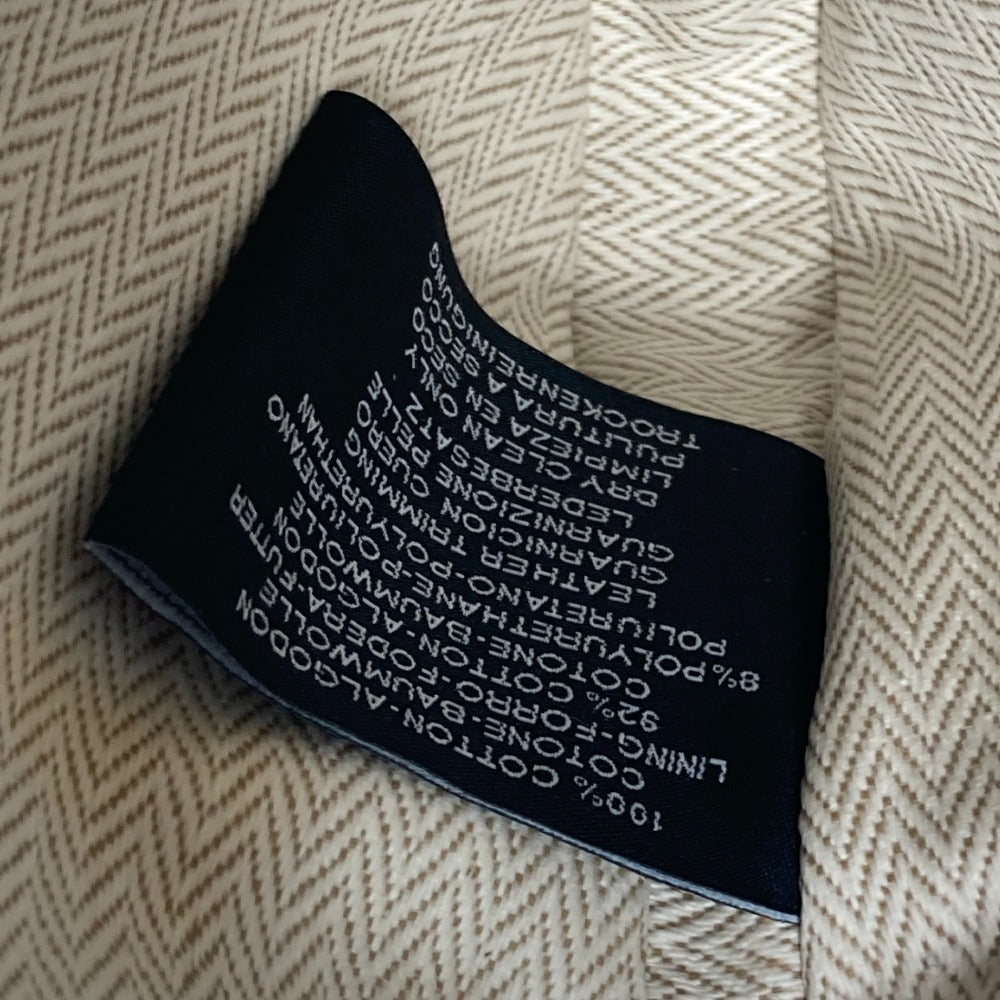 HERMES Pouch H103607M 02 cotton Orange Echape Women Used Authentic