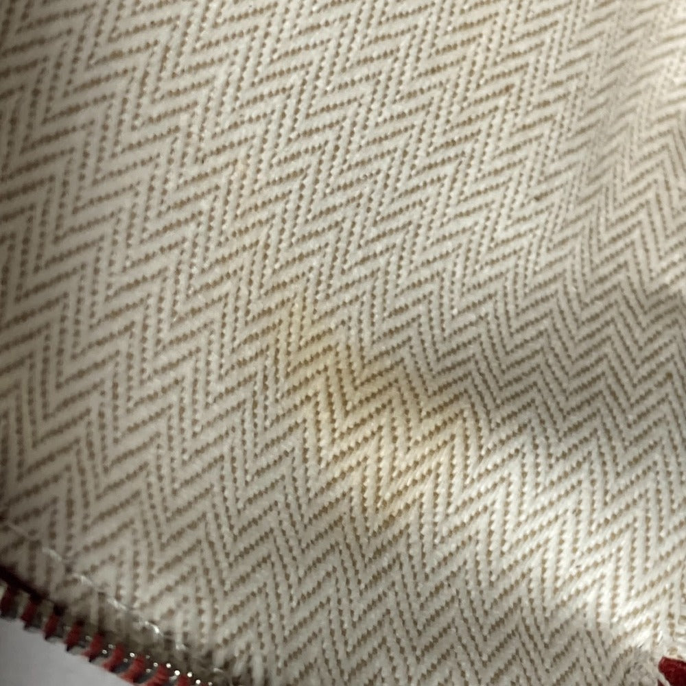 HERMES Pouch H103607M 02 cotton Orange Echape Women Used Authentic