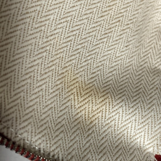 HERMES Pouch H103607M 02 cotton Orange Echape Women Used Authentic