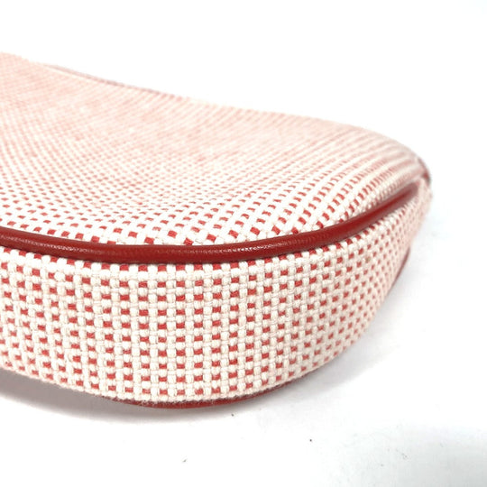 HERMES Pouch H103607M 02 cotton Orange Echape Women Used Authentic