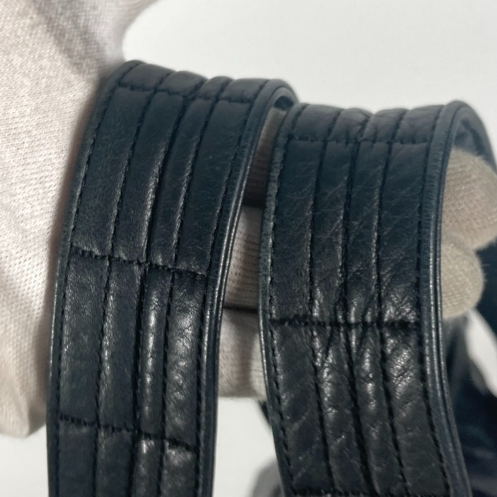 CHANEL Shoulder Bag leather black Unlimited logo