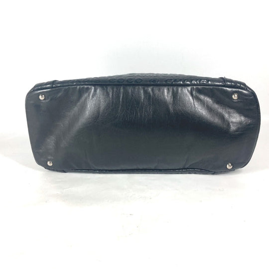 CHANEL Shoulder Bag leather black Unlimited logo