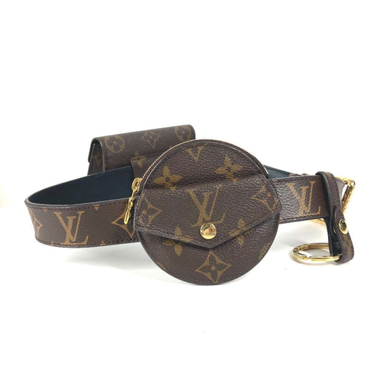 LOUIS VUITTON Waist bag M0236Y Monogram canvas Brown Monogram Santur Daily Multi Pocket 70