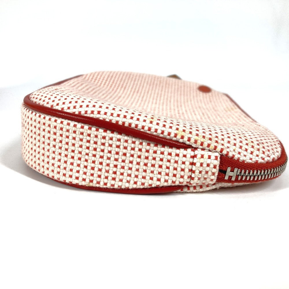 HERMES Pouch H103607M 01 cotton Red Pouch "Echappé"
