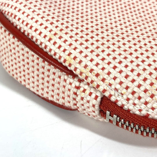 HERMES Pouch H103607M 01 cotton Red Pouch "Echappé"