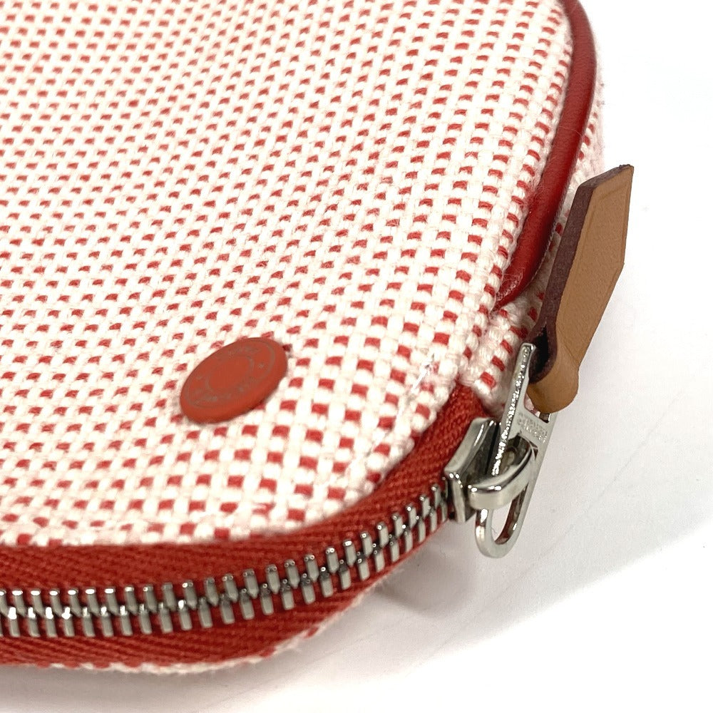 HERMES Pouch H103607M 01 cotton Red Pouch "Echappé"